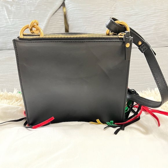 New Authentic CHLOE Small Jane Tassel-Trim Leather Crossbody Bag - Picture 3 of 11